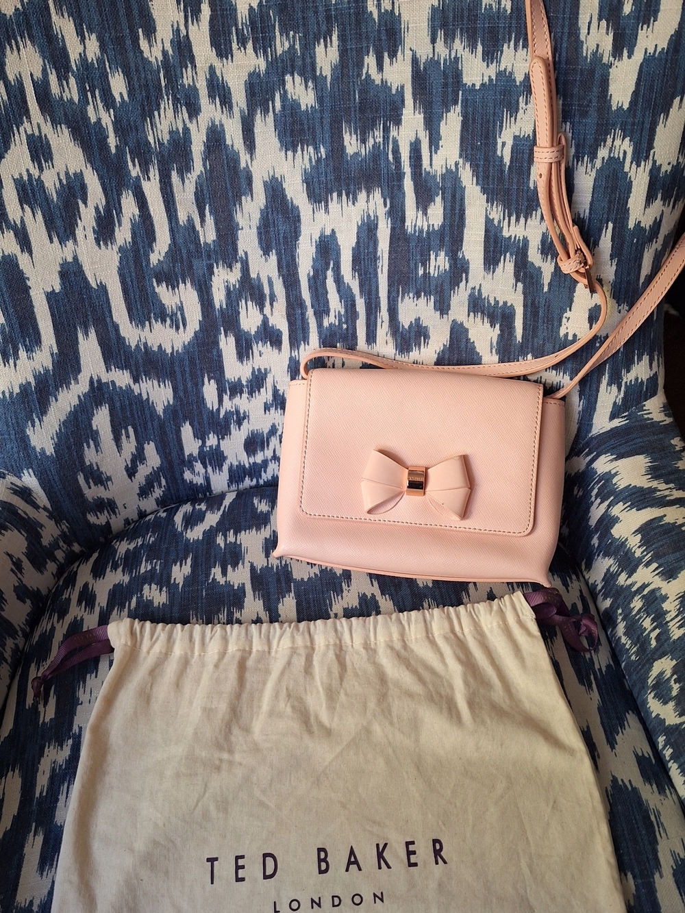 Ted Baker Pink Bow Crossbody Bag - Picture 2 of 7
